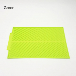 &Auml;sja silikoonplaadist kuivatusmatt, m&uuml;rgivaba Easy Clean, ohutu kuumakindel alus k&ouml;&ouml;gilaua valamu jaoks roheline