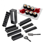10 tk/komplekt sushi valmistamise komplekt isetegemise komplekt riisirullivormimisrullil&otilde;ikuri k&ouml;&ouml;git&ouml;&ouml;riistad