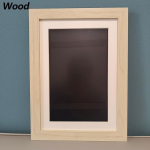 1 tk laste kunstiraamid &uuml;mberp&ouml;&ouml;ratav raam puidust magnetiga eest avanev klapp hoiuraam A4 paber joonistus maali pilt helepruun v&auml;rv