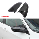 High quality ABS Carbon Fiber Style Rear View Side Mirror Cover Rearview Caps For Honda Civic 10th 2016 2017 Bright Black black
