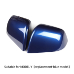 Tesla Model 3 mudeli Y jaoks auto tahavaatepeegli kate Auto v&auml;limine tarvikud ABS-ukse k&uuml;lgmise tahavaate peegli kest MY-EX32LBLUE blue