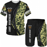 Ukraina kamuflaažiga 3D prindiga meeste T-s&auml;rgid/l&uuml;hikesed p&uuml;ksid/komplektid S&otilde;jav&auml;e spordidressid Eriv&auml;gede r&otilde;ivad Meeste spordir&otilde;ivaste &uuml;likond 6XL