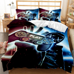 3D-m&auml;ngukontrolleri prinditud voodipesukomplekt, m&auml;ngija voodipesu ja padjap&uuml;&uuml;rid, 2 v&otilde;i 3 t&uuml;kki &uuml;lipehmeid ja pestavaid t&auml;issuuruses kodukaunistusi Baby 100x135cm
