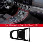 2tk konsooli k&auml;igupaneeli raam Konsooli k&auml;iguvahetuspaneeli katte trimm Mercedes Benz E-klassi W213 jaoks &ndash; auto stiil For 2021VMB gray