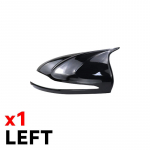 S&uuml;sinikkiust auto k&uuml;ljepeegli kattekate Mercedes-Benz W205 W213 X253 C E GLC GLA GLB jaoks 1pc Black Left