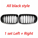 The piano black M Look High Quality ABS Car Styling Front Kidney Grille Dual Slat Grille for BMW X3 F25 X4 F26 14-18 All Black