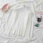 Elegantsed pitsist &otilde;mmeldud kampsunid Naiste talvine vabaaja kootud topp 2023 moodne pikkade varrukatega &otilde;huke pullover riided džemprid 28899 One Size valge