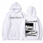 Drift Jaapani Anime AE86 Kapuutsiga Initial D Kahepoolsed kapuutsiga dressipluusid Unisex R34 Skyline GTR JDM vabaaja lahtised pulloverid S