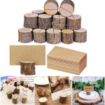 20 puuhunnikut Nimi Kohtkaardihoidjad Fotoklipp Avaleht Pulmapeo lauakaunistus 20Pcs(10Pile&10Paper)