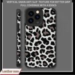 Isikup&auml;rastatud Leopardtr&uuml;kiga nahast pehmest silikoonist telefoni&uuml;mbris tagakaas koos kaamera objektiivi t&auml;ieliku kaitsega Honor 90 5G roheline