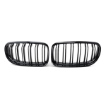 New Look Car Grille Grill Front Kidney Glossy 2 Line Double Slat For BMW 3 series F30 F31 F35 2011- Car All Black black