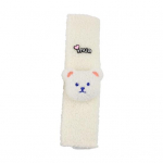 Cute Bear Decor auto turvav&ouml;&ouml; rihma kate Kinnituslint Pehme pl&uuml;&uuml;s istme rihm kaelakaitse auto kaunistus valge