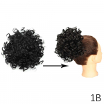 Miss Parukas r&auml;pane juuksekummik juuksejupp elastne pingutusn&ouml;&ouml;r lahti laine suur lokkis kukk 60g s&uuml;nteetiline l&uuml;hike tumepunane hobusesabapikendus naistele 25cm