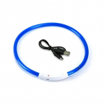 Led-koera kaelarihm helendav USB-kassi koera kaelarihm 3 režiimi LED-valgus helendava kadumise v&auml;ltimise LED-kaelarihm koertele Lemmikloomakoerte tarvikud 70CM