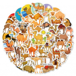 60 tk kaameli kleebised veekindel isekleepuv dekoratiivne kleebis s&uuml;learvuti rulakitarri scrapbookingi jaoks