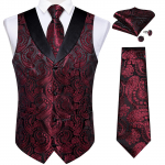 Meeste komplekt Vest Lips Hankie Meeste pidulik kleit &uuml;likond &otilde;huke smokingu vest ja mantel 2XL