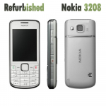 Renoveeritud Nokia Originaal Nokia 3208c Mobiiltelefon Ainult inglise keeles 1 SIM-kaardiga No charger valge