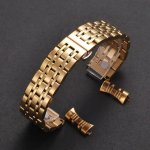 Tugev 304L roostevaba terasest asendus k&auml;ekellarihm 12 14 16 17mm 18mm 19mm 20mm 21mm 22mm 23mm 24mm laius k&auml;ev&otilde;ru k&auml;ekellarihmad Gold 12mm