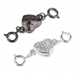 2 komplekti musta ja h&otilde;bedast Reini s&uuml;damikku ehete leidmiseks &ndash; 36 x 10 mm / 1,42 0,39 tolli