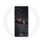 Samsung Galaxy A21S Case Formula 1 Max Verstappen F1 must punane ja kollane