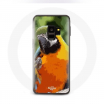 &Uuml;mbris Samsung galaxy S9 plus Macaws Parrot Orange Green jaoks