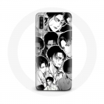 Coque pour Samsung Galaxy A50 Attaque des Titans Manga Levi Ackerman