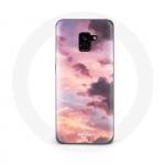 &Uuml;mbris Samsung Galaxy A8 Plus Sunseti taustal