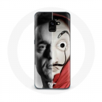 &Uuml;mbris Samsung Galaxy A8 Plus La casa de papel Berlin Mask Split jaoks