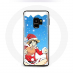 &Uuml;mbris Samsung Galaxy S9 Plus Anime One Piece Luffy Christmas Day 2023 jaoks