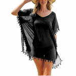 Naiste rannar&otilde;ivad Ujumisriided Tassel Bikiinid Cover Up Suvine Kaftan Sarongi rannakleit one size must