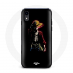 Coque pour Iphone XS One Piece Manga Anime Luffy Fond Noir - Maniacase