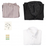 Anime Demon Slayer Cosplay Kimetsu no Yaiba Enmu kost&uuml;&uuml;m, must vormikost&uuml;&uuml;m Halloweeni karnevali komplektid S