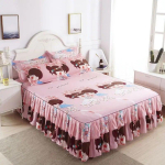 Korea versioon voodiseeliku stiilis &uuml;heosalised voodilinad voodikatted madratsid libisemisvastased kaitsekatted tolmukatted 120x200cm Bed Skirt1 gray