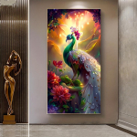 1 tk Unistuste paabulinnu lill maastik l&otilde;uend plakat Lind Kodu Ideaalne kingitus magamistuppa Elutuba Koridor Seinakunst Seinakaunistus S&uuml;giseseina kaunistus 30x60cm No Frame