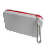 Kosmeetikakott lukuga suletav kaasaskantav silikoonist meigihoiukott koos eemaldatava rihmaga reisimisega lilla