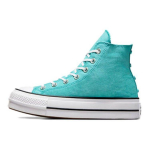 Converse Chuck Taylor All Star Lift Platvorm K&otilde;rged T&auml;hed Naiste Tennised Teal Ocean-Drip Valge A06492C 41.5