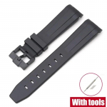 20 mm kummist rihm Swatch x Omega MoonSwatch Speedmaster Curved End Sport veekindel TP&Uuml; vahetusrihm meestele ja naistele 20mm