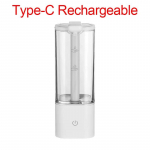 Elektriline vedelseebi dosaator Automaatne kaugusinduktsioon Laetav/Patareitoitega K&auml;te desinfitseerimisvahendi dosaator desinfitseerimisgeeli jaoks valge