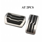 Roostevabast terasest auto pedaalide padjad pedaalide kate Ford Focus 2 3 4 MK2 MK3 MK4 RS ST 2005-2020 Kuga Escape 2009-2020 jaoks AT