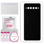 apgo Protective Skin Sticker for the back compatible with TCL 10 Plus, Wrap Film, Foil, Vinyl - Pattern Matte Black