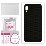 apgo Protective Skin Sticker for the back compatible with Huawei Y6 (2019), Wrap Film, Foil, Vinyl - Pattern Matrix