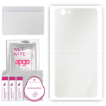 apgo Protective Skin Sticker for the back compatible with Kruger&Matz Live 4S, Wrap Film, Foil, Vinyl - Pattern Matte Transparent