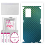apgo Protective Skin Sticker for the back+sides compatible with Realme GT Neo3, Full Wrap Film, Foil, Vinyl - Pattern Carbon Chameleon CAKA1