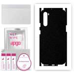 apgo Protective Skin Sticker for the back+sides compatible with OnePlus Nord, Full Wrap Film, Foil, Vinyl - Pattern Matte Black