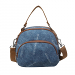 Denim &otilde;lakott Crossbody Small Square Bag Print Naiste multifunktsionaalne shell kott denim sinine v&auml;rv