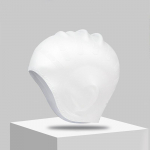 K&otilde;rvakaitsekork, silikoonist ujumism&uuml;ts, k&otilde;rvakaitse, juuksekaitse, veekindel valge