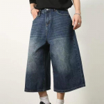 Uued 2024. aasta t&auml;navar&otilde;ivad, Y2k stiilis kottis teksap&uuml;ksid naiste laia s&auml;&auml;rega l&uuml;hikesed p&uuml;ksid, mood k&otilde;rge v&ouml;&ouml;kohaga p&otilde;lvepikkusega teksad naistele L