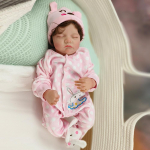 48CM Bebe Reborn NUKUD V&auml;rvitud vasts&uuml;ndinu nukk juurdunud juuste ja pehme puudutusega nukk m&auml;nguasjad lapse kingituseks 48cm