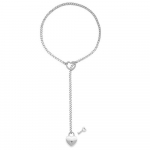 Naiste Slip Chain Kaelakee S&uuml;dame O-r&otilde;ngas Punk Rock Kuuba Pika Kaelakee Ehted Reguleeritav Lariat Y-Kaelakee S&uuml;damekapp v&otilde;tmega