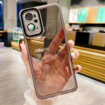 Pehme galvaniseeritud l&auml;&auml;tsekaitse l&auml;bipaistev &uuml;mbris Realme 10 PRO PLUS C55 C35 C33 C31 C30 C21Y C12 C15 C25S C20 C11 C2 kaanele Realme C33 4G roheline